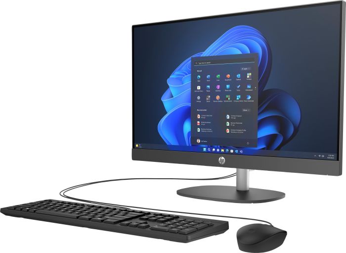 Комп'ютер персональний моноблок HP 240-G10 23.8" FHD IPS AG, Intel U5-125U, 8GB, F512GB, UMA, WiFi, кл+м, DOS, чорний