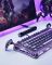 Клавіатура магнітна GravaStar Mercury V75 Pro 80keys, GravaStar x Gateron Jade Gaming, USB-A, 8k, RGB, Iron Purple