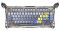Клавіатура механічна GravaStar Mercury K1 Pro 80keys, GravaStar x Kailh Speedy Mint, BT/WL/USB, RGB, Interstellar Silver
