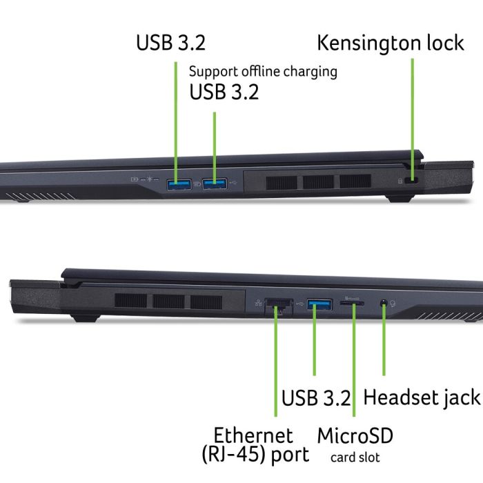 Ноутбук Acer Predator Helios Neo 16 PHN16-73 16" WQXGA OLED, Intel U9-275HX, 64GB, F2TB, NVD5090-24, Lin, чорний