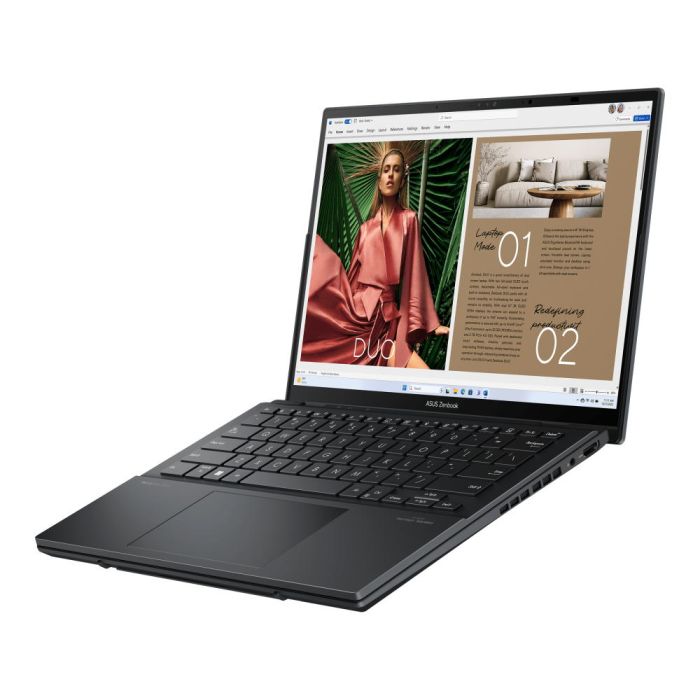Ноутбук ASUS Zenbook Duo UX8406CA-QL047X 14" FHD Touch OLED, Intel Ultra 9 285H, 32GB, F2TB, UMA, Win11P, Серый