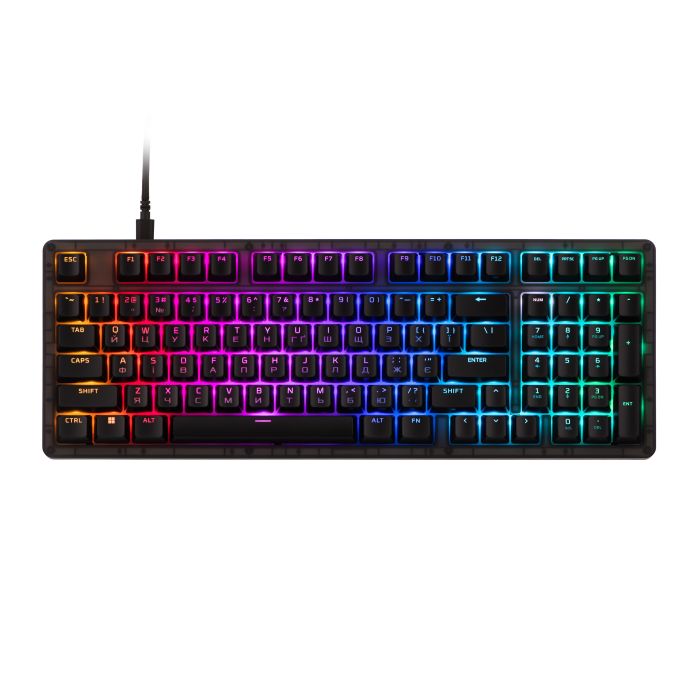 Клавиатура механическая HyperX Alloy Origins 2 1800 103key, Red, USB-A, Hot-Swap, EN/UA, RGB, черный