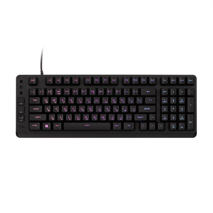 Клавіатура мембранна HyperX Alloy Origins EVE 1800 99key, Red, USB-A, EN/UA, RGB, чорний