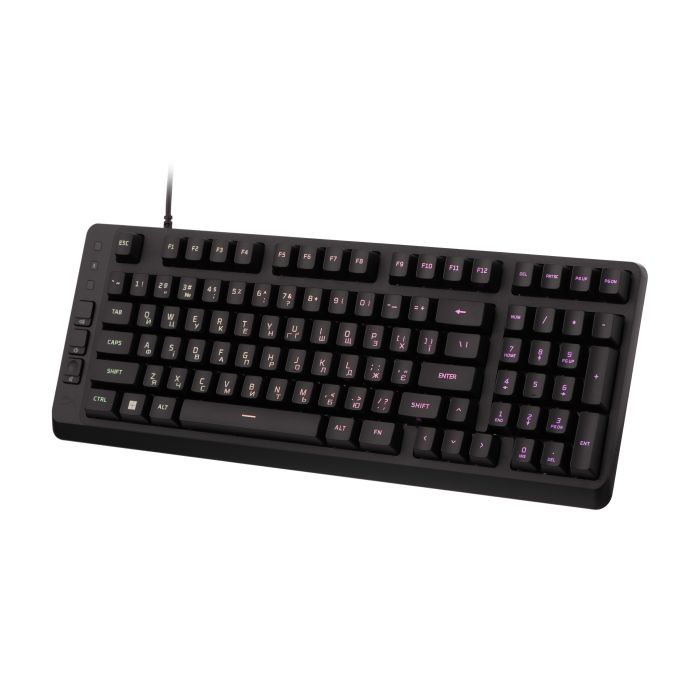 Клавіатура мембранна HyperX Alloy Origins EVE 1800 99key, Red, USB-A, EN/UA, RGB, чорний