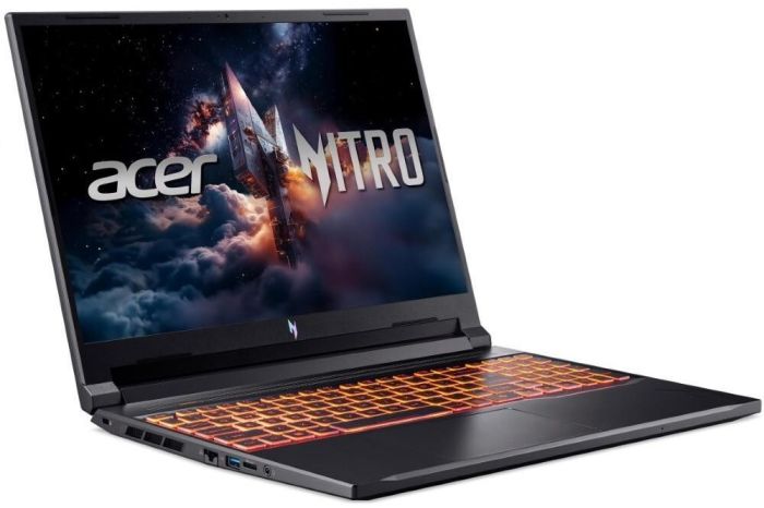 Ноутбук Acer Nitro V 16 ANV16-72 16" WUXGA IPS, Intel 7-240H, 16GB, F1TB, NVD5070-8, Lin, черный