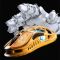 Миша GravaStar Mercury M1 Pro, magnesium alloy body, BT/WL/USB-A, RGB, Battle-Worn Yellow