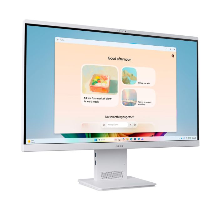 Комп'ютер персональний моноблок Acer Aspire S27B-UGMTL-H 27" FHD, Intel U7-155H, 32GB, F1TB, UMA, WiFi, кл+м, Lin, білий