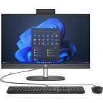 Комп'ютер персональний моноблок HP 240-G10 23.8" FHD IPS AG, Intel i7-1355U, 16GB, F512GB, UMA, WiFi, кл+м, 2р, DOS, чорний