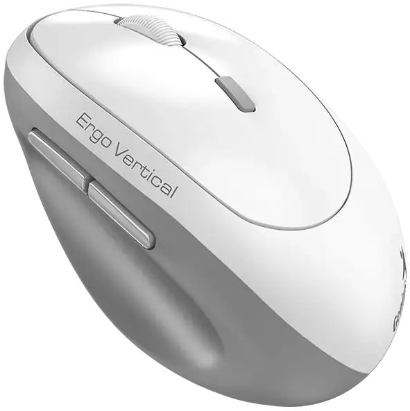 Genius Mice Ergo 8350S, Silent, AI, WL/BT, white-grey