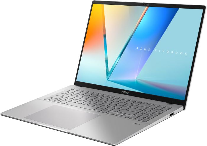 Ноутбук ASUS Vivobook S16 M3607GA-SH010 16" FHD OLED, AMD AI 7 445, 16GB, F512GB, UMA, NoOS, Серебристый
