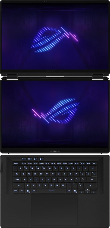 Ноутбук ASUS ROG Zephyrus Duo 16 GX651AX-SR100X 16" 3K Touch OLED, Intel Ultra 9 386H, 64GB, F2TB, NVD5090-24, noOS, Серый