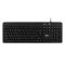Клавиатура мембранная 2E KS1100 104key, 2xUSB HUB, USB-A, EN/UK, черный