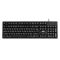 Клавиатура мембранная 2E KS131 104key, USB-A, EN/UK, черный