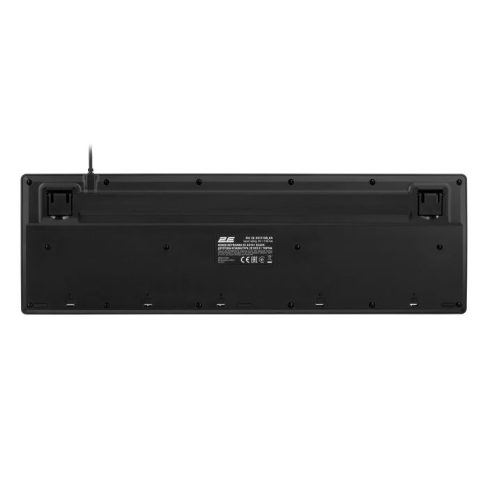 Клавиатура мембранная 2E KS131 104key, USB-A, EN/UK, черный