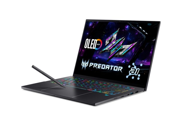 Acer Notebook Predator Triton 14 PT14-52T 14.5" 2.8K OLED Touch, Intel U9-288V, 32GB, F2TB, NVD5070-8, Win11P, black
