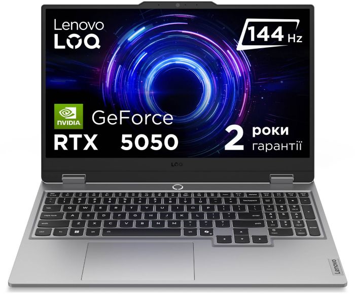 Lenovo Notebook LOQ-15IRX10 15.6" FHD IPS AG, Intel i7-13645HX, 32GB, F512GB, NVD5050-8, DOS, grey