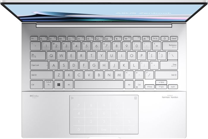 Ноутбук ASUS Zenbook 14 UX3405CA-ST1262 14" 3K OLED, Intel Ultra 5 225H, 16GB, F1TB, UMA, NoOS, Сріблястий