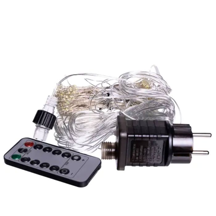 Новорічна гірлянда Хвойна лапа 3х2 м 400 LED  Біле світло D400LED2MW