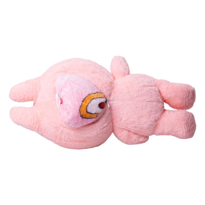 Дитяча м'яка іграшка Лабубу з пледом 54 см плюшева Рожева ТМ COLORFUL HOME LAB3P