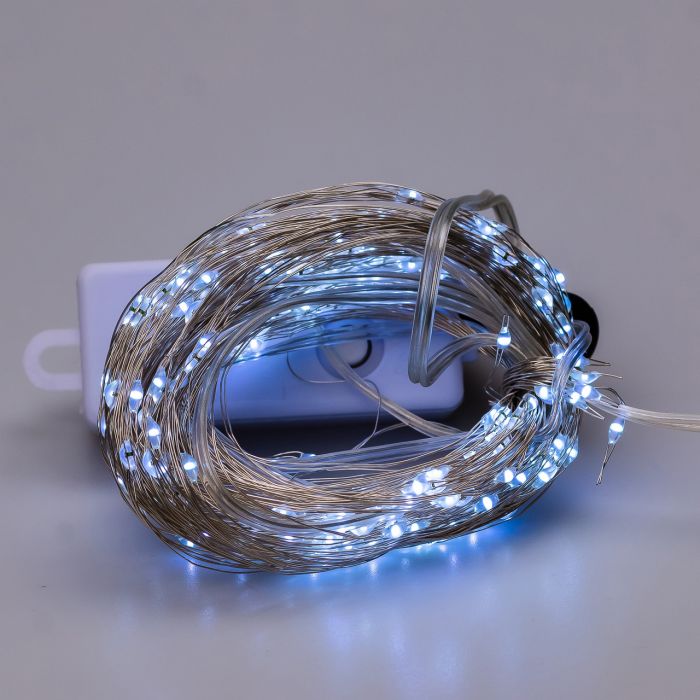 Гірлянда світлодіодна кінський хвіст GarlandoPro 200LED Роса 2м 10 ліній Білий 1733011W