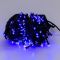 Гірлянда нитка 14м на 161 LED лампочок світлодіодна чорний провід 8 режимів роботи Синій M300LEDBL