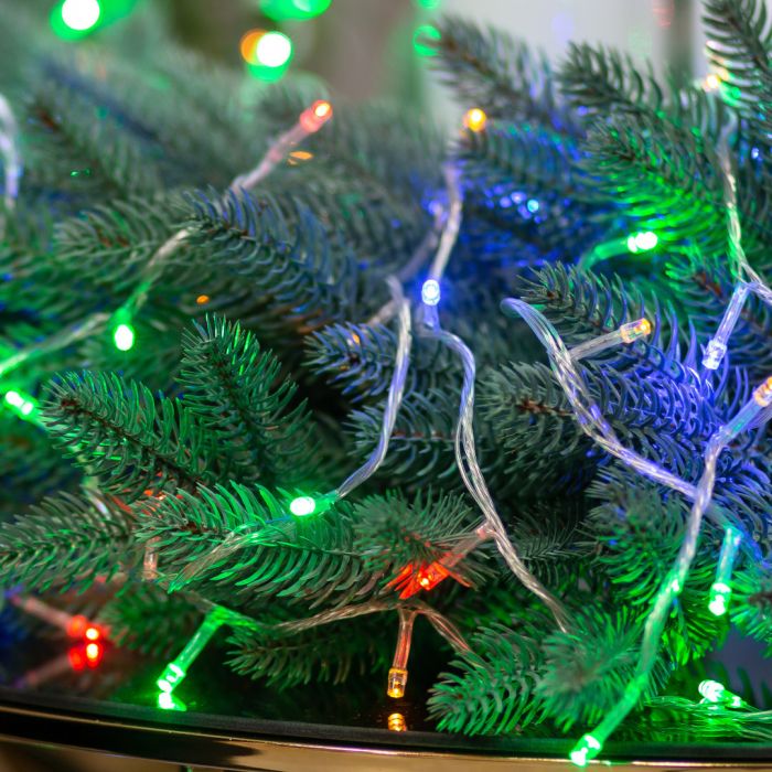 Гірлянда нитка світлодіодна GarlandoPro 50 LED 6м 8 режимов гірлянда новорічна W100LEDML