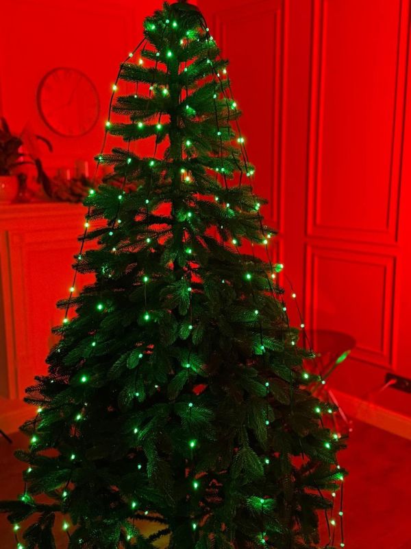 Розумна гірлянда Smart 250 LED довжина 2,5 м з керуванням зі смартфона зелена, мультиколор 1733043GR