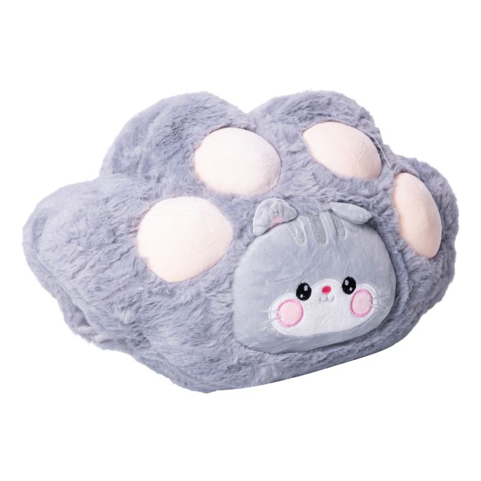 М'яка іграшка-подушка з пледом всередині Котик 120×160 (см) Сірий Colorful Home 5616-66G