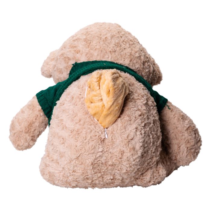 М'яка іграшка-подушка з пледом всередині Ведмідь 110×150 (см) 3 в 1 Бежевий Colorful Home 7146GR