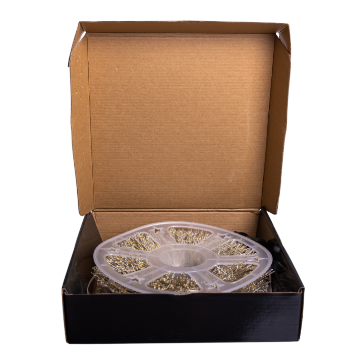 Новорічна гірлянда Хвойна лапа 100 м 3000 LED білий провід Синє сяйво D3000L100MWBL