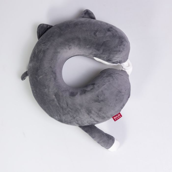 Подушка для шиї Kitty U-подібна темно-сіра HP-56-11BG