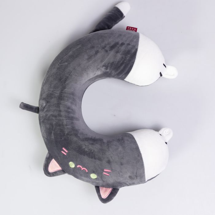 Подушка для шиї Kitty U-подібна темно-сіра HP-56-11BG