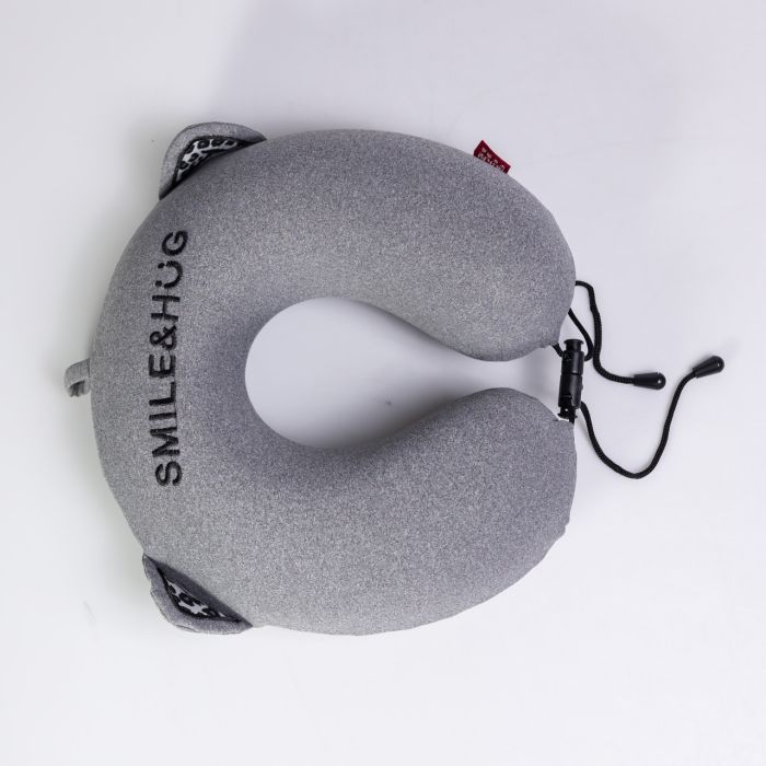 Подушка для шиї Smile&Hug U-подібна темно-сіра HP-56-14G